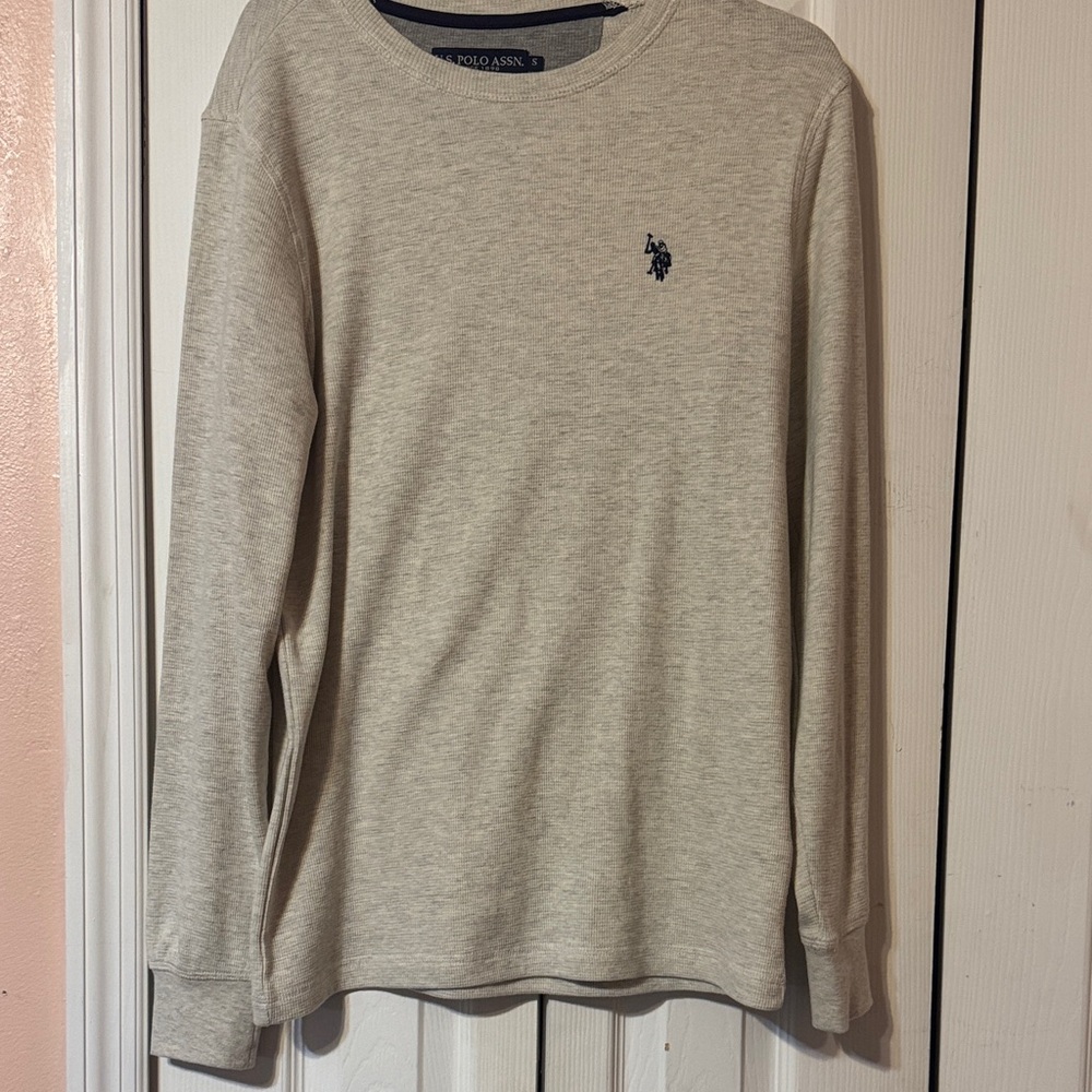 U.S. Polo Assn. Light Gray Crewneck Sweatshirt